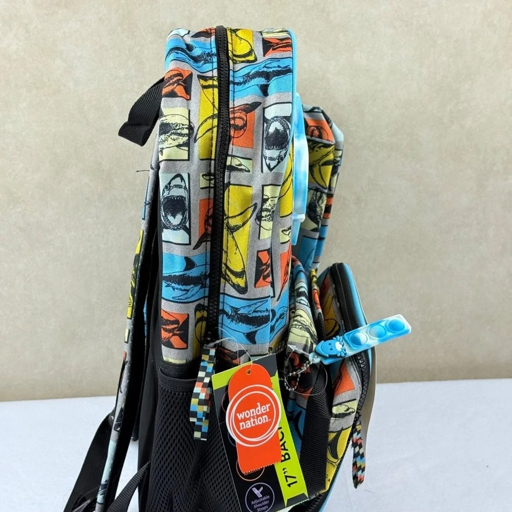 Wonder Nation Kids Shark Backpack Set 4 Piece 17
